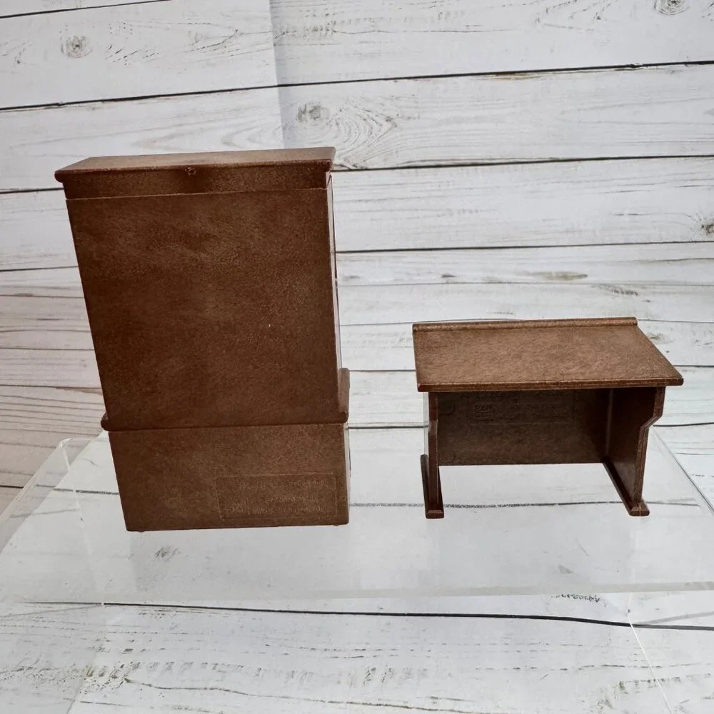 Bandai Maple Town Story 1985 Dining Room China Cabinet Hutch‎ Desk Dollhouse